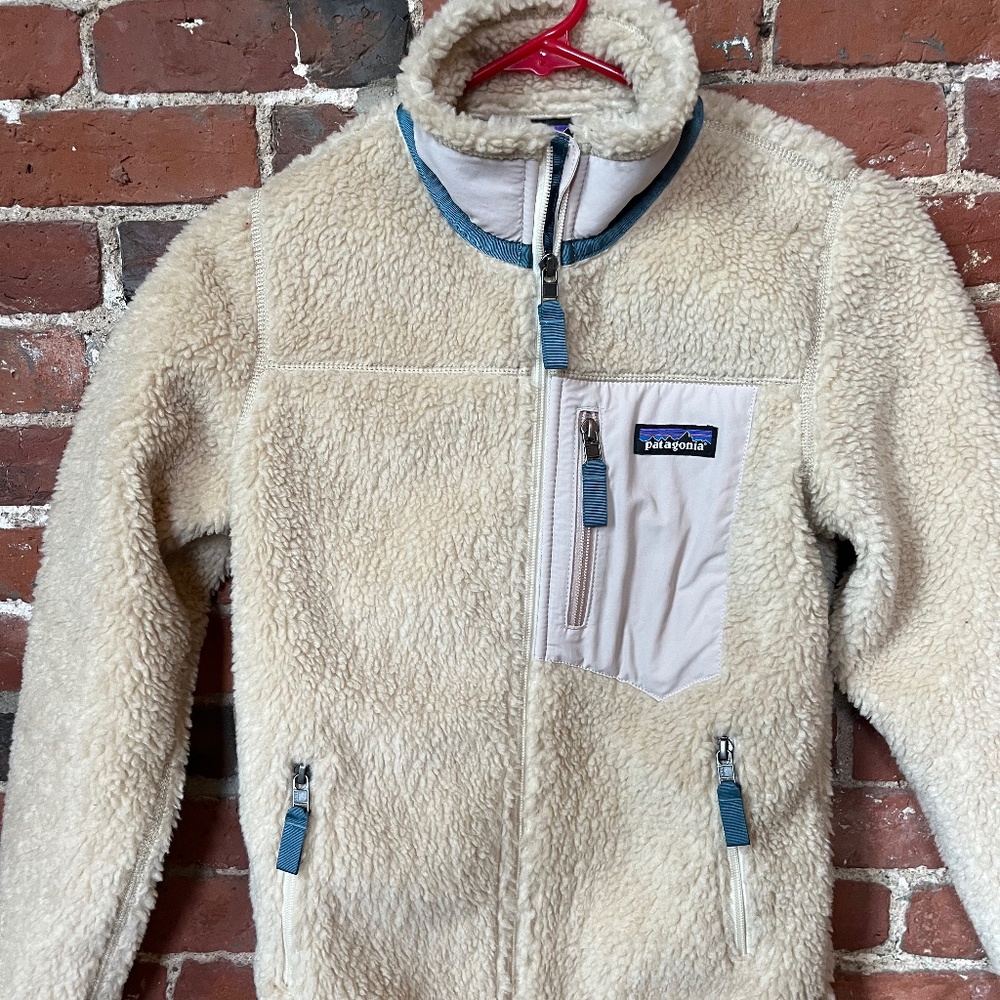 Patagonia Women’s Classic Retro X Fleece Jacket Ivory Women’s Size XXS